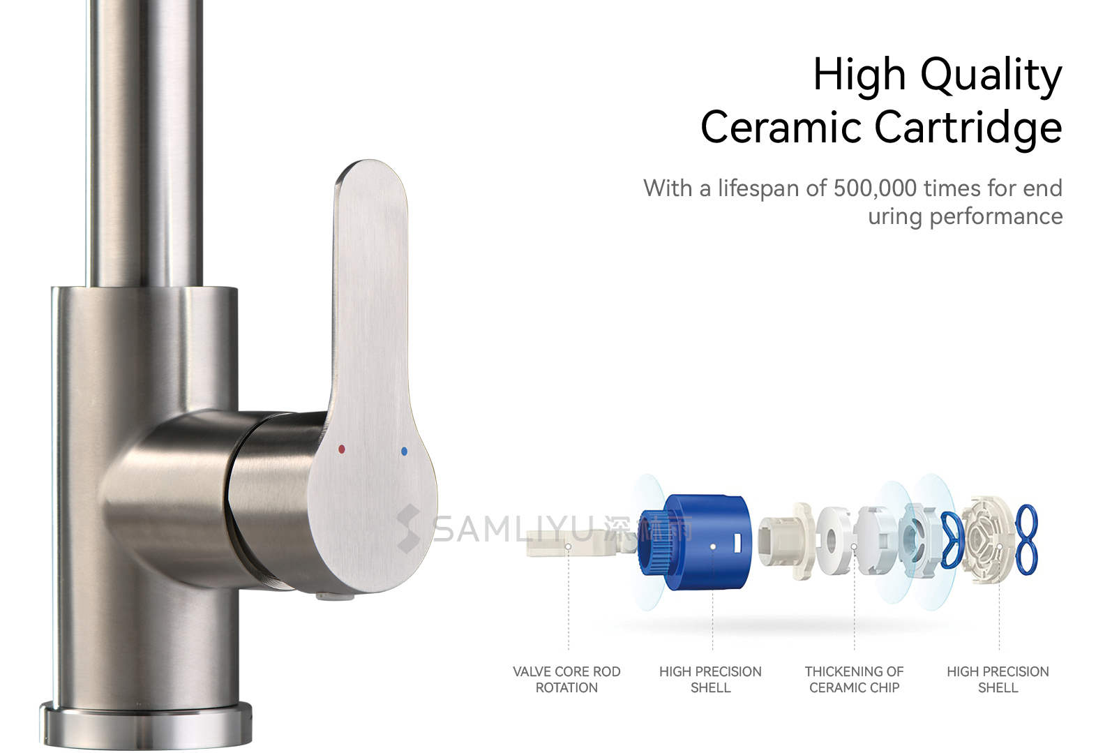Novas torneiras de cozinha de estilo moderno