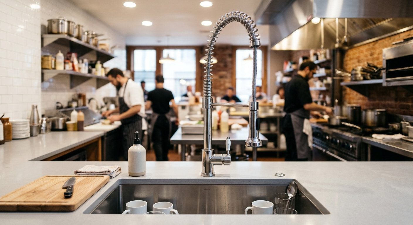 Torneiras de cozinha de primavera